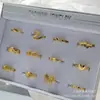 2025 Nuevo Anillo Rosa para Mujer de Joyería de Oro de Imitación 24K Transmisión en Vivo Anillo de Oro Arena Vietnamita al por Mayor