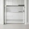 Barrera de Seguridad para Puerta Hecha de Fábrica Sin Taladro, Barrera de Puerta Retráctil Anti-Gato, Barrera para Puerta de Mascotas Personalizable de Ampliación y Altura, Transfronterizo