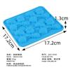 Molde de Chocolate de Venta Caliente Transfronterizo de Silicona Resistente a Altas Temperaturas de Grado Alimenticio Modelo de Molde de Caramelo con Cáscara para Chocolate DIY