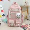 Nueva Mochila Escolar Linda de Dibujos Animados Estilo Ins Mochila Estilo Academia para Niñas Estudiantes de Secundaria y Preparatoria Mochila Ligera de Gran Capacidad