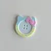 Novos acessórios de botão de cabeça de gato KT acessórios de roupa diy acessório de cabeça presilha de cabelo capa de celular furo decorativo decoração de sapatos