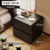 Mesita de Noche para Dormitorio del Hogar 2025 Popular Gabinete de Almacenamiento de Madera Maciza para Mesita de Noche Diseño de Nicho Gabinete de Almacenamiento Simple para Mesita de Noche