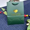Bolsa tamaño pequeño Joyería pequeña Portátil Color sólido Bronceado Plata Collar Regalo de cumpleaños Joyería Bolsa de papel Ahora