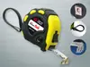 Funda de cuero tipo tres frenos bobina de acero carcasa ABS cinta de acero cinta métrica para carpintería cinta métrica de acero al carbono cinta métrica