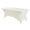 Mantel spandex para cocina de 6 pies aproximadamente 1.8 metros negro lavable resistente a las arrugas elástico rectangular mantel para patio actividades