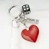 Ins Coreano Dulce Chica Cadena de Corazón Plateado con Lazo Colgante para AirPods Llavero de Chica Decoración Colgante para Bolso