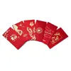 2027 Año de la Oveja Sobres Rojos Personalizados Diseño Creativo Personalizado Sobres Rojos para Empresas Celebraciones de Bodas Disponibles con Estampado Dorado e Impresión de Logo