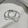 Pendientes Atemporales y Versátiles con un Diseño de Ensanchamiento Parcial, Tendencia de Moda Clásica Vintage, Pendientes Simples de Múltiples Tamaños para Mujeres
