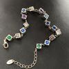 Pulseira de Cruz de Diamante Estilo Retrô Personalizada para Mulheres Estilo Ins Moda Nicho Hip-Hop Versátil Moda Joia de Casal