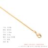 Venta al por mayor de fábrica cadena sencilla chapada en plata 925 collar femenino cadena cruzada cadena caja cadena estrellada cadena semilla de melón cadena ola de agua