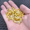 Contas soltas de Jade otimização Jade Huanglong contas redondas soltas quartzo Jade branco amarelo contas soltas pulseira DIY colar contas