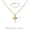 Collar de Flor con Diseño de Abanico Acero Inoxidable Colgante de Corazón y Lazo Lujo Ligero Accesorio Versátil Venta al por Mayor