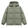 Chaqueta de Algodón Gruesa con Capucha y Forro Polar 2026 Invierno Nuevo Estilo Uniforme de Grupo Estilo de Negocios Impermeable Cálido Casual Abrigo de Algodón para Hombre