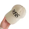 Gorra de Béisbol Bordada con Letras Nueva 2026 para Mujer, Morado, Primavera y Verano, Protector Solar Simple, Transpirable, Circunferencia de Cabeza Grande, Morado de Moda