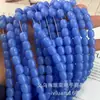 Cuentas cilíndricas de vidrio de 9*8 mm, color porcelana, imitación jade, forma de barril, pequeñas cuentas de azufaifa multicolor, accesorios para joyería DIY