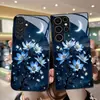 Adecuado para funda de teléfono Samsung S26ULTRA, diseño de cielo estrellado floral A57, funda protectora S24, vidrio templado A06, diseño de luna A07