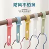 Clips de Fijación a Prueba de Viento para Ropa, Pinzas Antideslizantes para Perchas, Ganchos a Prueba de Viento, Herramienta de Fijación Antideslizante para Secado de Ropa
