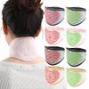 Cinturón calentador de cuello con puntos verdes, compresa caliente para el hogar, hombros, cuello, espalda y cuello, banda protectora cálida con matriz de puntos, disponible para hombres y mujeres.