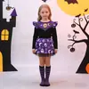 El más vendido en Europa y América, falda tutú de estilo oscuro temática de Halloween para niñas pequeñas, estampado completo, súper llamativa, 22