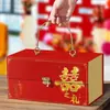 Contenedor creativo caja de regalo vacía logística express maleta de festival dama de honor padrino caja de regalo de mano