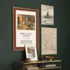 Pintura decorativa de lujo y luz de estilo americano para sala de estar, arte de nicho, pintura de combinación de sentido avanzado, pintura colgante de pared de fondo de sofá francés retro
