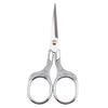 Tesoura vintage de aço inoxidável para bordado com corte de janela, tesoura para ponto cruz, tesoura para estudante, escritório, casa, corte manual de linha.