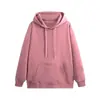 Sudadera con capucha de color liso forrada de forro polar, nueva y moderna para otoño e invierno, para hombre, pareja, holgada, casual, versátil, chaqueta con capucha