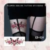 Pegatina de Tatuaje de Sucubo Hermana Real Impermeable Femenina Larga Duración Sexy Clavícula Vientre Pegatina Patrón Avanzado de Mariposa Cubre Cicatrices