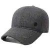 Nueva Gorra Plana de Invierno para Hombre con Felpa Gruesa, Gorra de Algodón Cálida Casual para Exteriores, Gorra de Béisbol a Prueba de Viento con Protección para los Oídos