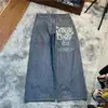 Comercio electrónico transfronterizo 2024 nuevos jeans retro de hip-hop americano holgados para mujer Harajuku de cintura alta Y2K de pierna ancha