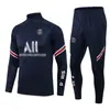 2122 Ropa de Entrenamiento de Fútbol Infantil Paris para Hombres y Mujeres Manga Larga Primavera, Otoño e Invierno Leggings de Fútbol Maillots Neymar Messi