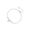 Pulsera de Tobillo de Plata S999 Rama de Luna para Mujer, Pulsera Fresca, Dulce, Linda, Pulsera Fresca, Fantasía, Misteriosa, Romántica