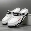 EVA Zapatos Nuevos con Agujeros para Hombre Verano para Exterior Estilo Coreano Sandalias y Pantuflas de Punta para Estudiantes
