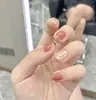 Parches de Uñas Desgastables Personalizados, Uñas Desgastables de Alta Gama, Parches de Uñas Cortos Pintados a Mano, Parches Desgastables para Manicura al por Mayor
