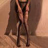 Medias Negras Feimu Ultrafinas 2025 Nuevas Antidesgarro Sexy Encaje Sentimental Pantimedias de Fondo para Mujer 7301