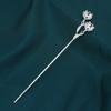 Liga de zinco retro flor Pente de flor diy roupa chinesa antiga passo balançar pente eletroforese galvanoplastia dupla face Pente de flor atacado