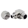 PL8-02 tuerca de bloqueo rápido de giro rápido niquelada en cobre conector neumático tipo 12-1/4l curvo 10-03 conector de ángulo recto de giro rápido para tubo de aire