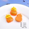 Calabaza de Halloween de dibujos animados, accesorios divertidos de resina con pegamento en crema para refrigerador, pegatinas, horquillas, parches, material