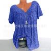 Nueva ropa transfronteriza europea y americana para mujer, verano 2019, deseo Amazon, eBay, popular, cuello en V, suelto, corto