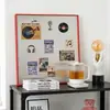 Ímãs de Geladeira Magnéticos de Aço Inoxidável Podem Ser Usados para Pendurar Fotos, Parede de Fotos Criativa de Alto Padrão Bauhaus, Pintura Decorativa de Entrada da Sala de Estar