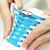 Cordones elásticos sin atar para personas perezosas, elásticos, planos para hombre y mujer, hebilla fijadora de presión para cordones sin atar, venta al por mayor de cordones