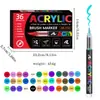 Conjunto de Canetas Marcadoras Acrílicas Líquidas Ponta Macia Reta Transfronteiriço DIY Arte Graffiti Pintura Caneta Aquarela Caneta Marcadora à Base de Água
