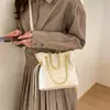 Bolsa de Mão com Corrente de Diamante para Lixo para Mulheres 2026 Nova Moda Luxo Leve Nicho de Alta Qualidade Versátil Bolsa Transversal tipo Balde