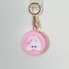 Monedero Redondo de Silicona Mini para Estudiantes, Bolsa para Monedas que se Puede Colgar como Llavero, Bolsa para Cable de Datos de Audífonos, Color Macaron