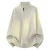 Ropa de moda resistente estilo retro americano, sudadera con media cremallera de manga larga para hombre de comercio exterior transfronterizo europeo y americano, hecha a medida