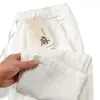 Pantalones Cortos de Lino de Algodón para Hombre Pierna Recta Holgados Verano Delgados Cintura Elástica Estilo Chino Blanco Pantalones Casuales de Lino para Hombre