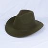 Sombreros para Hombre Transfronterizos, Sombreros Vaqueros Occidentales Europeos y Americanos, Sombreros de Jazz de Lana, Sombreros de Sol para Mujer para Exteriores, Sombreros Negros para Adultos