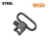 Hebilla de Acero de 1.25 pulgadas con Correa Táctica de Liberación Rápida Anillo de Correa con Textura Metálica Accesorios de Giratorio para Correa de Rifle