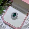 Anillos de Piedras Preciosas de Colores Calientes Europeos y Americanos, Bisutería, Joyería de Alta Gama, Collares de Esmeraldas, Anillos, Pendientes, Venta al por Mayor para Mujeres