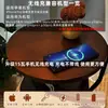 Lámpara de pie para sala de estar estilo vintage, mesita auxiliar pequeña con estante de almacenamiento junto al sofá, mesita de noche estilo francés para dormitorio con lámpara de mesa integrada